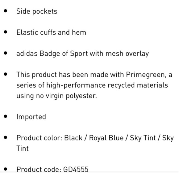 ADIDAS UNLEASH THE CONFIDENCE WOVEN JACKET TRACK TOP ROYAL BLUE & BLACK SIZE XS - Picture 16 of 16